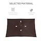 image 6 of Outsunny Wooden Garden Parasol Sun Shade Patio Umbrella Canopy Dark Coffee