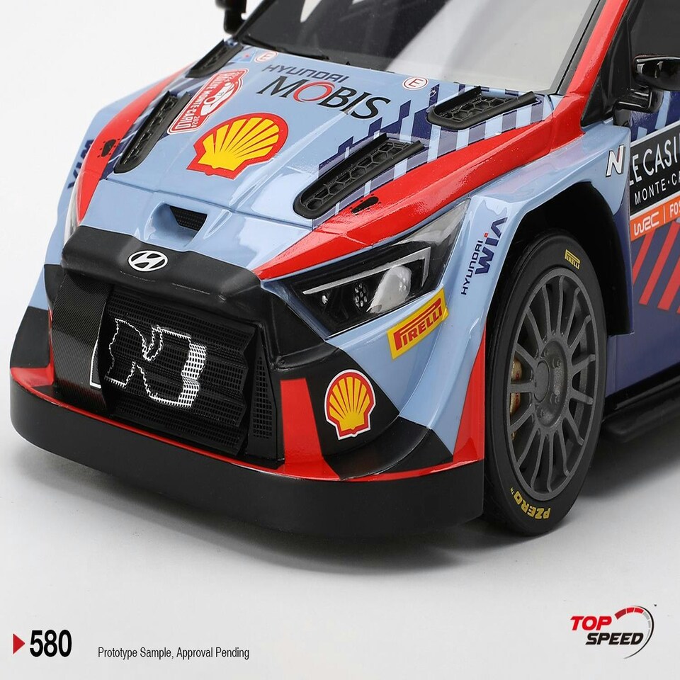 image 1 of Hyundai i20 N Rally1 Hybrid No.11 2024 Rally Monte Carlo Winner 1:18 Scale TS0580