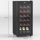 image 5 of HOMCOM 50L Wine Cooler, 18 Bottles, 5-18degree Freestanding Wine Fridge with Glass Door, LED Light, Temperature Control and Digital Touch Screen, Black