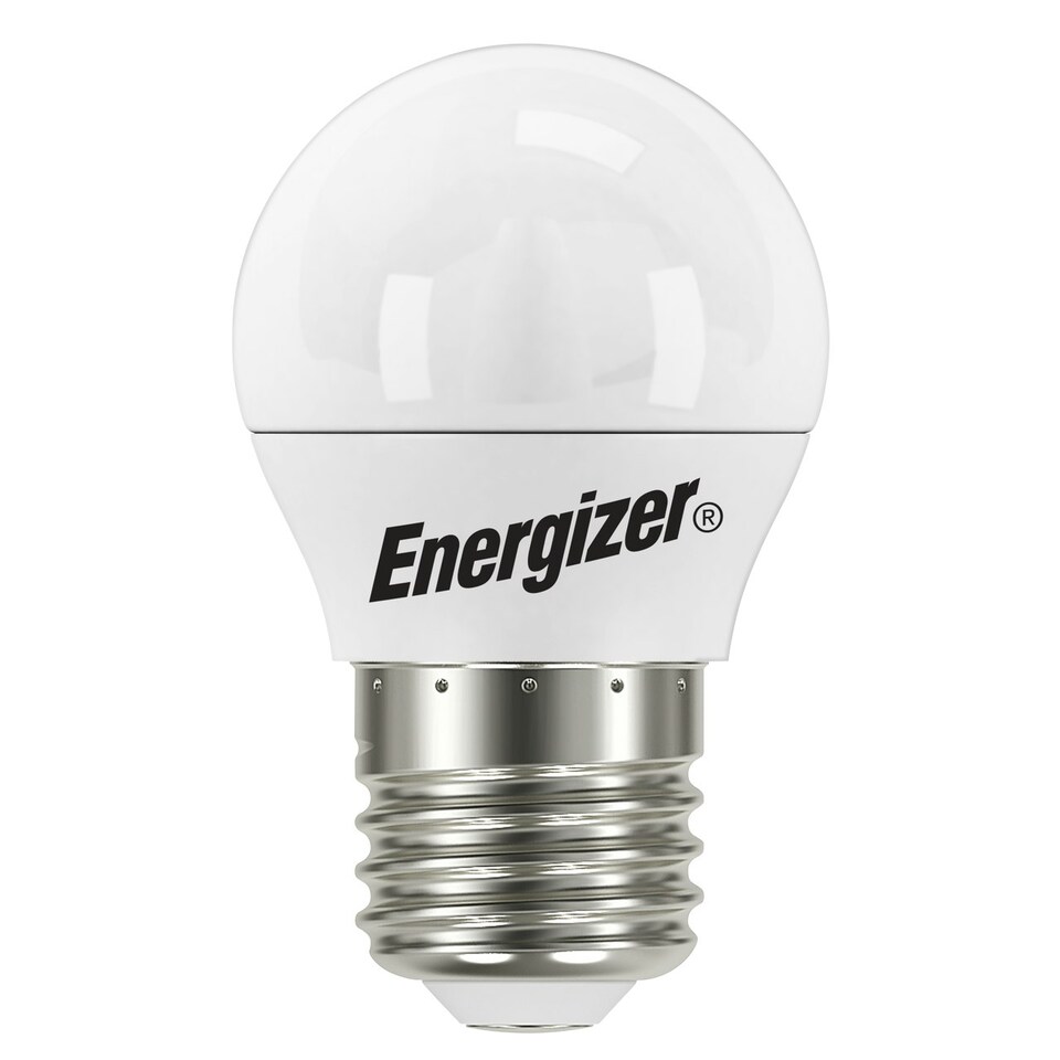 image 1 of Energizer LED Golf Ball E27 470lm 4.2W 2700K (Warm White) Light Bulb - Pack of 3