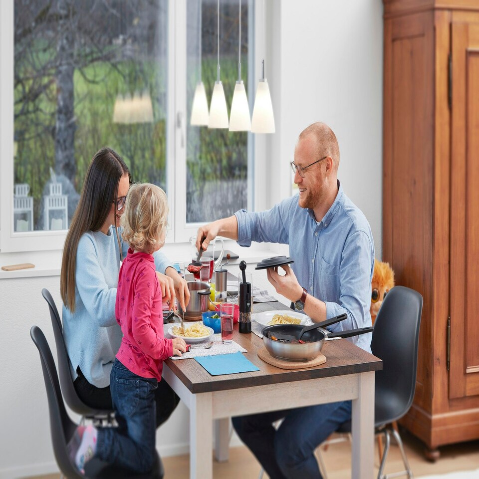 image 1 of Smart & Compact 3 Pan Cookware Set