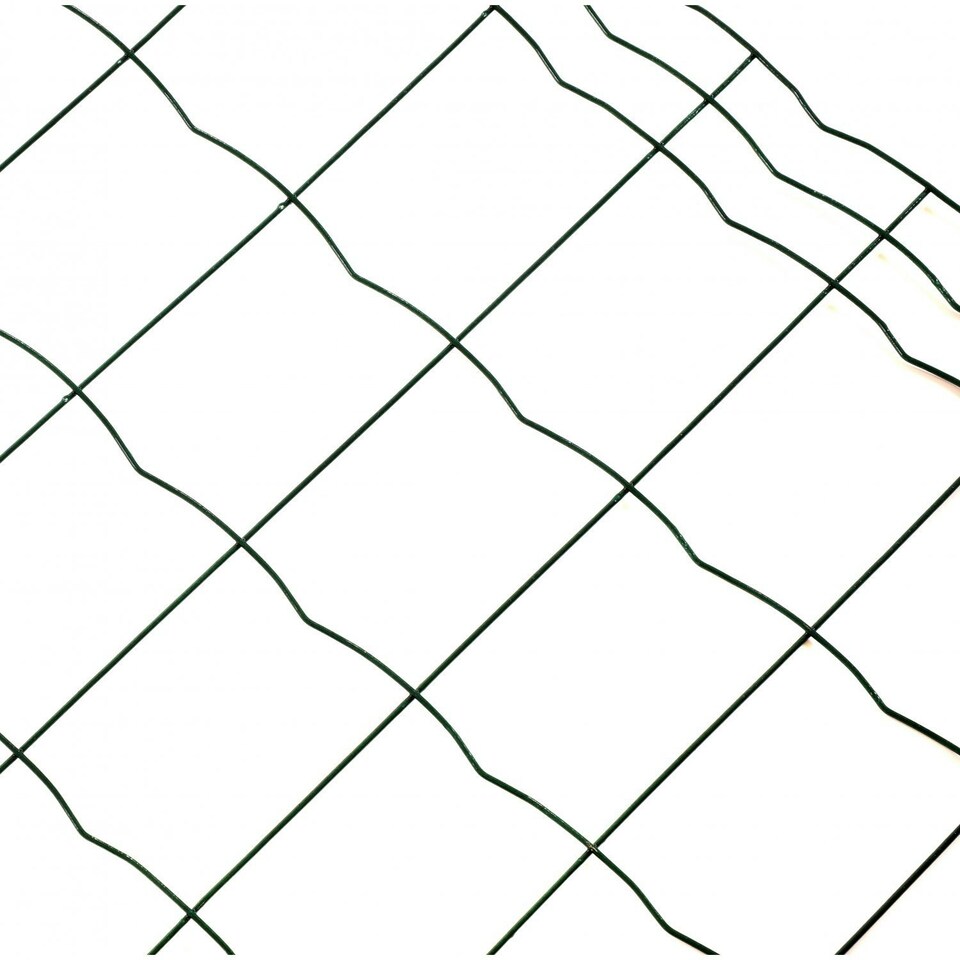 image 1 of Oypla 0.6m x 10m Green PVC Coated Galvanised Steel Wire Mesh Stock Fencing Garden Euro Fence