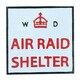 image 1 of Air Raid Shelter Cast Iron Sign Plaque Door Wall House Fence Gate Garden Yard