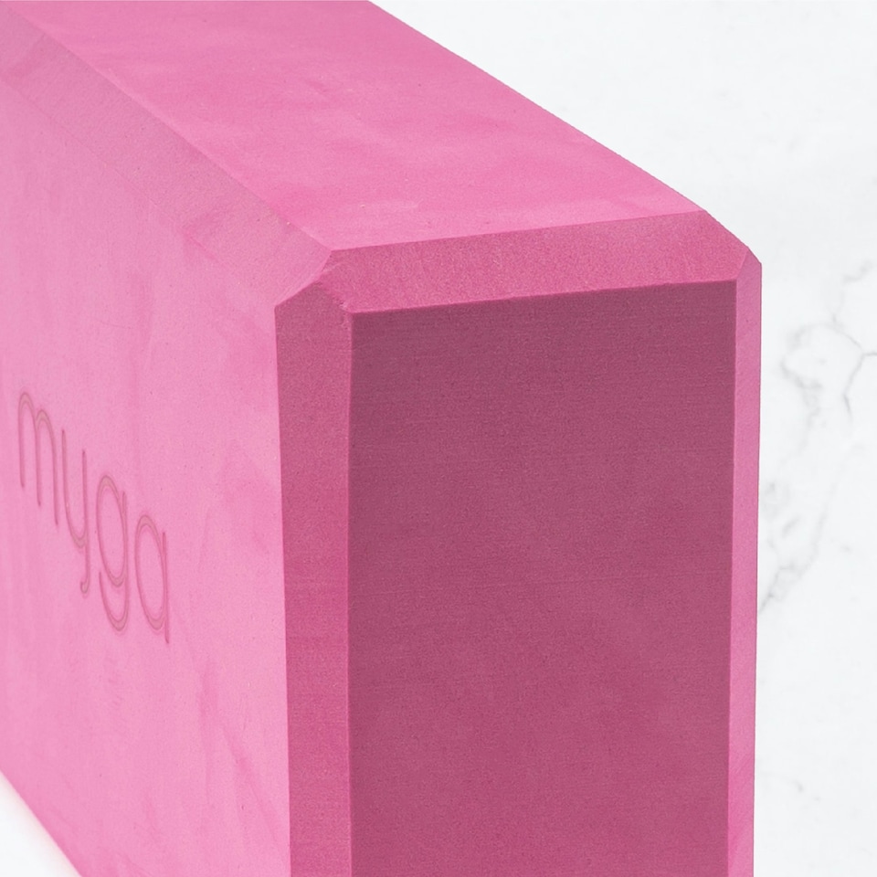 image 1 of Myga Pair of Foam Yoga Blocks - Plum