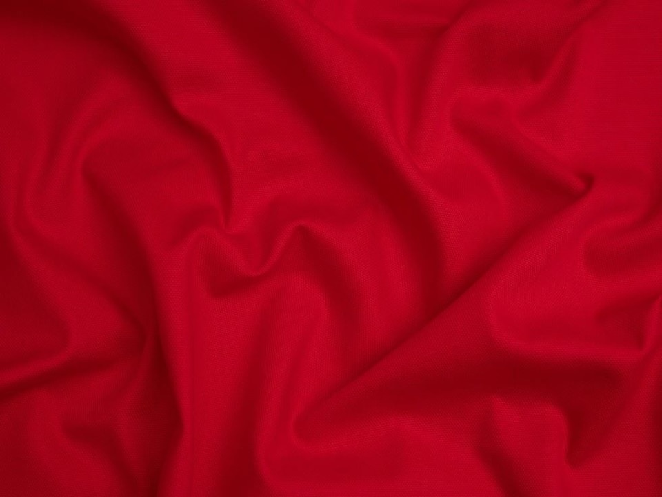 Minerva Core Range Red Basket Weave Soft Cotton Canvas Fabric for Bag Making, Dressmaking, Upholstery, 142cm / 55" Wide - per metre