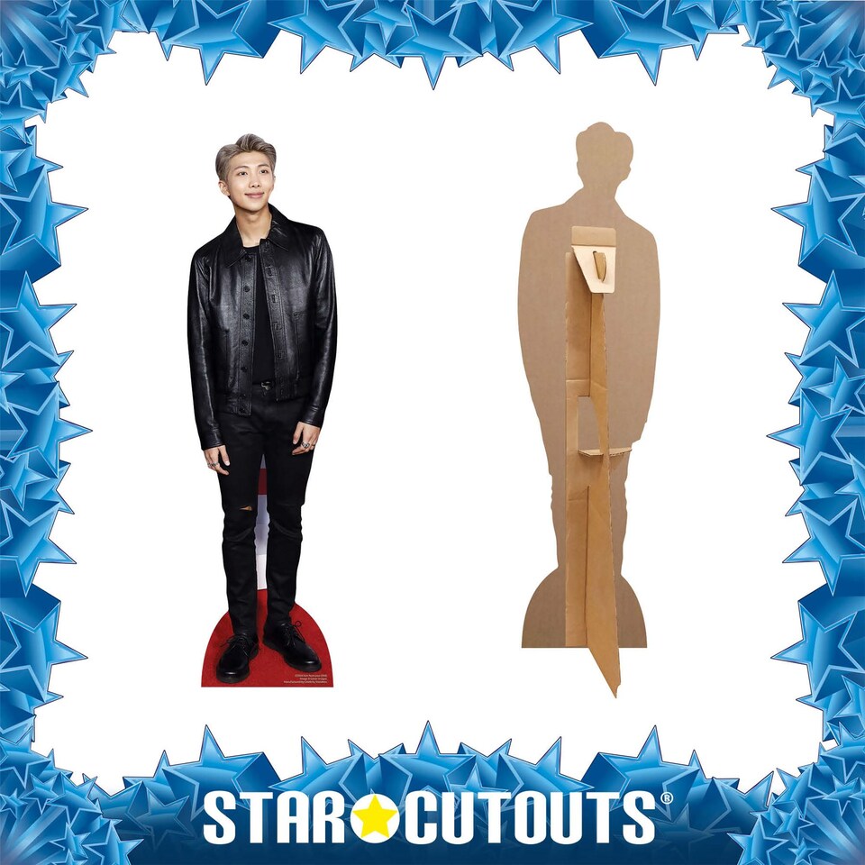 image 1 of Kim Nam-joon RM BTS Bangtan Boy Star Mini Cardboard Cutout 90cm