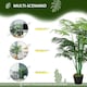 image 4 of Outsunny 125cm/4FT Artificial Palm Plant, Decorative Tree with Pot