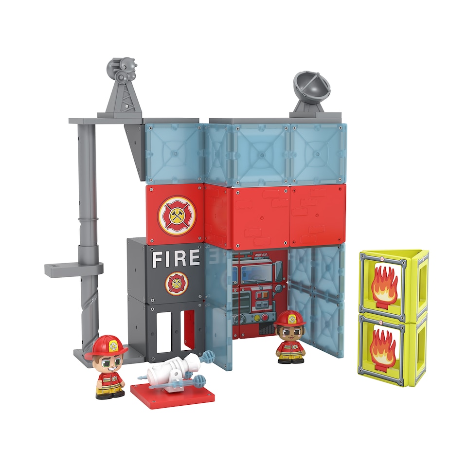 image 1 of Tile Town Fire House Set