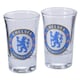 image 1 of Chelsea FC Two Pack Home Word Mark Shot Glasses - Transparent/Blue - One Size
