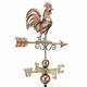 image 1 of Bantam Rooster Farmhouse Copper Weathervane - Steel - L47 x W47 x H86.6 cm