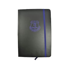 Everton FC Premium Crest A5 Notebook - Black/Blue - One Size