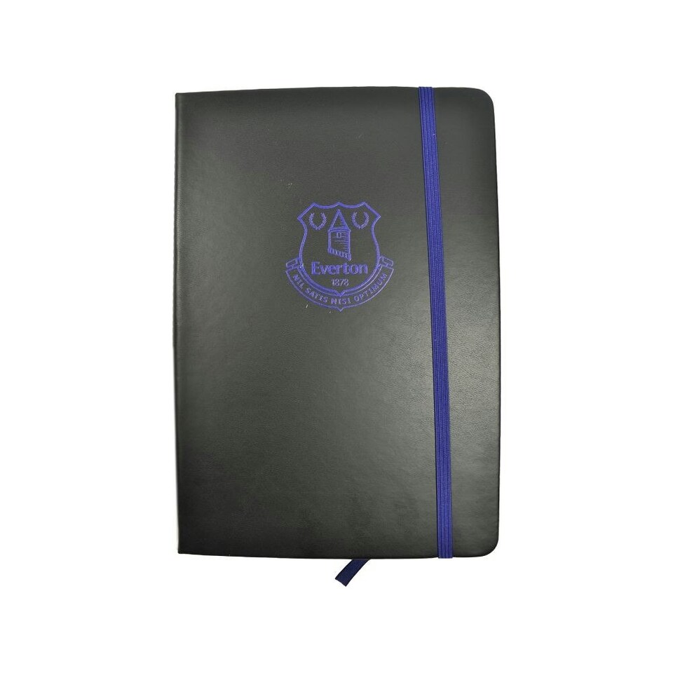 image 1 of Everton FC Premium Crest A5 Notebook - Black/Blue - One Size