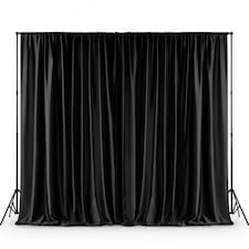 Blackout Polyester Photography Backdrop for Studio Photo Shoot - 3x3m