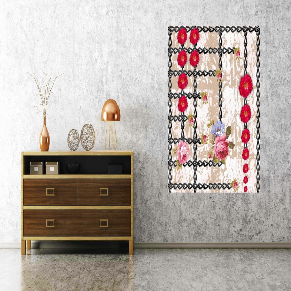image 1 of Flowers and Chains (Canvas Prints) 30cm x 30cm