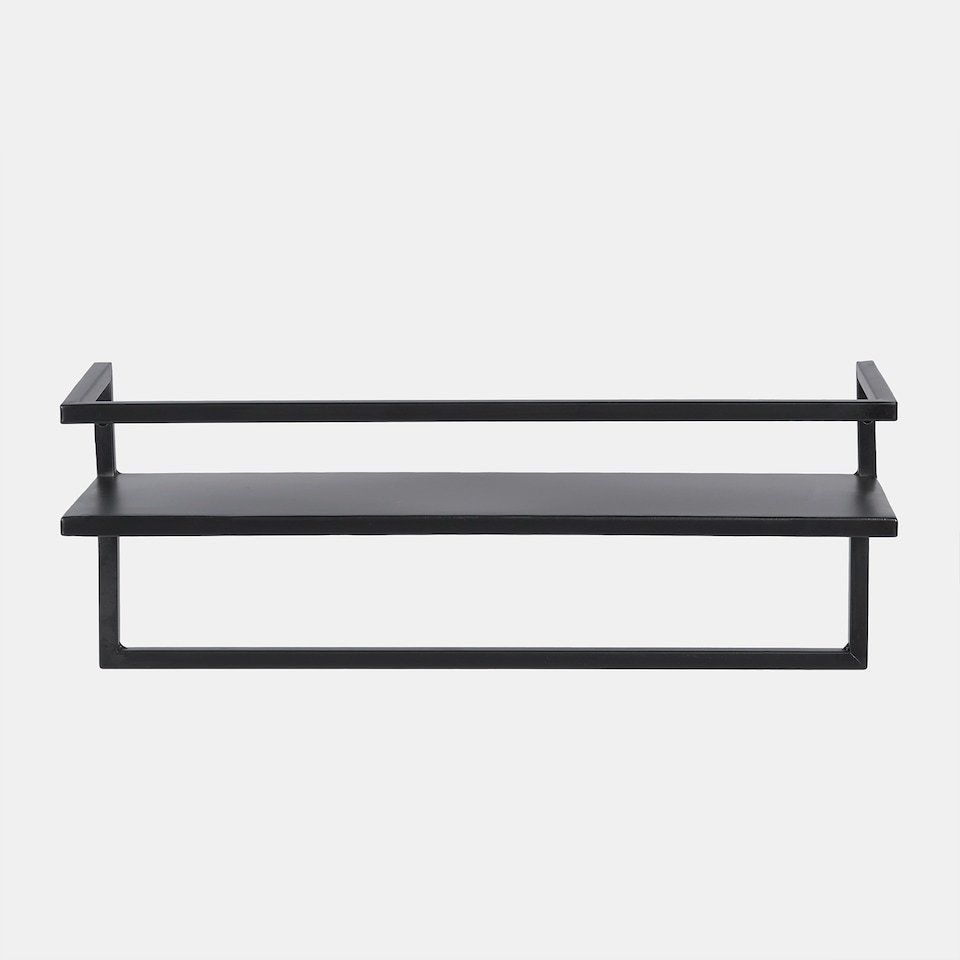 image 1 of OHS Towel Rail Bathroom Shelf Space Saving Storage Unit Wall Mounted
