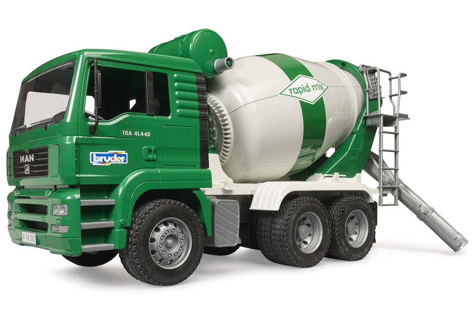 image 1 of Bruder MAN TGA Cement mixer truck rapid mix Detailed Vehicle & Playset Model