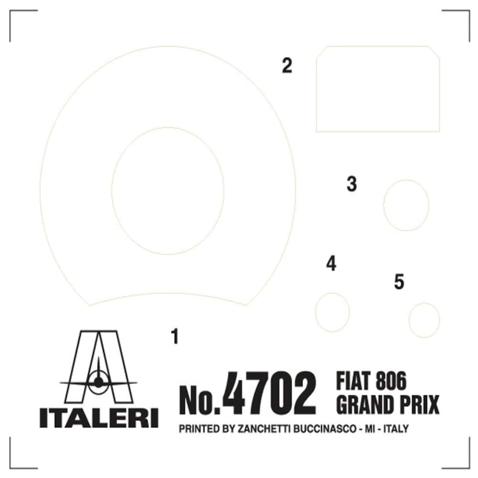 image 1 of FIAT 806 GRAND PRIX - CLASSIC CARS 1:12 - Italeri4702