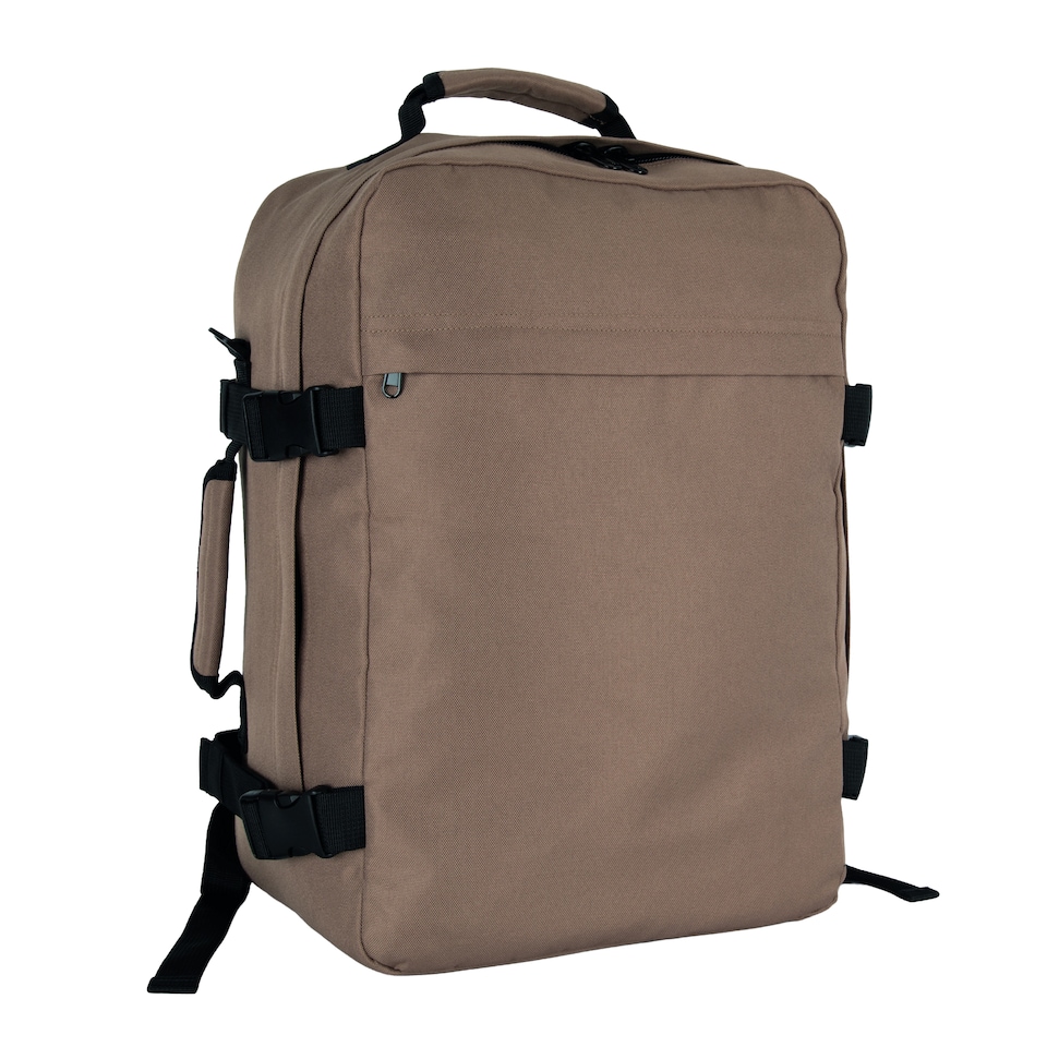 image 1 of Kimood Plain Travel Backpack | Brown | Cashew Brown | One Size | 1