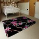 image 3 of Chain and Flowers Pattern (Rug) Black | Medium: 80x150cm