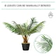 image 7 of Outsunny 60cm/2FT Artificial Palm Tree Fake Plant in Pot Indoor Décor