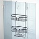 image 2 of Showerdrape Dante Anthracite Grey 2 Tier Over Door Hook Door Shower Caddy | Grey | Anthracite Grey | 1