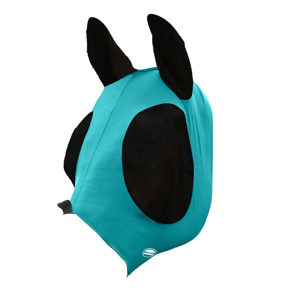 image 1 of Weatherbeeta Deluxe Stretch Horse Fly Mask With Ears - Hunter/Black - Full