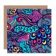 image 1 of Abstract Swirly Paisley Floral Pattern Art Card
