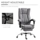 image 4 of Vinsetto Office Chair, Microfibre Reclining Computer Desk Chair with Footrest and Adjustable Height, Swivel Wheels for Home Office, Grey