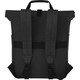 image 2 of Joey Roll Top Canvas 15L Laptop Backpack - Solid Black - One Size