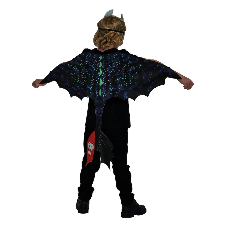 image 1 of How To Train Your Dragon: The Hidden World Childrens/Kids Toothless Costume Accessory Set - Black - One Size Black | One Size
