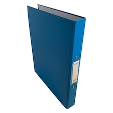 Pack of 20 A4 Light Blue Paper Over Board Ring Binders by Janrax | Blue | 20