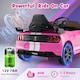 image 7 of COSTWAY Kids Car Licensed Ford Mustang Shelby GT500 Pink