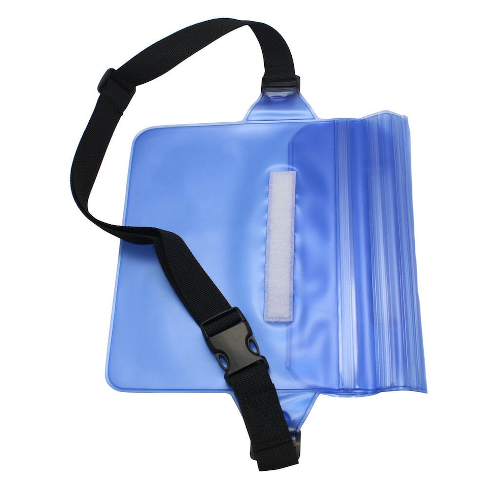 image 1 of Waterproof Waist Belt Pouch 22x14cm PVC Phone Money Document Storage Bag for Water Sports Beach Hiking Boating Skiing Travel