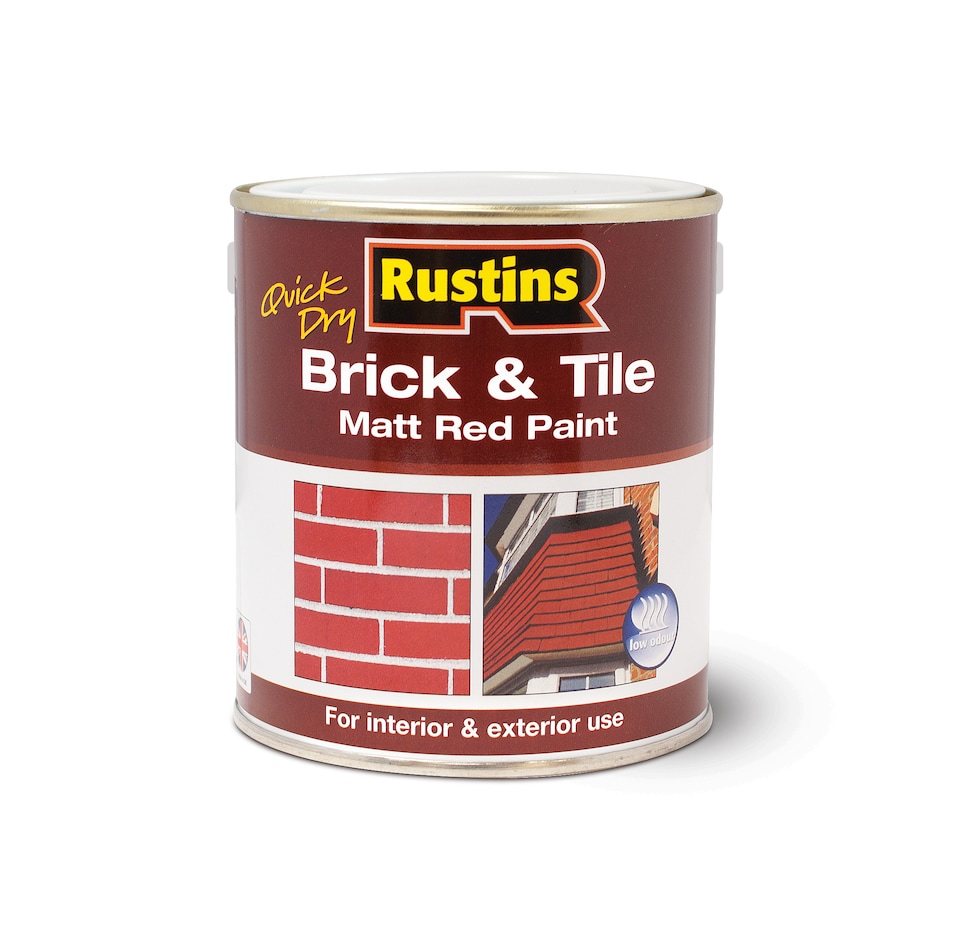 image 1 of Rustins Quick Dry Brick & Tile Matt Red Paint 2.5L