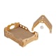 image 7 of Living and Home Cat Scratching Board Cat Bed with Toy Ball