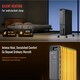 image 3 of PureMate 2500W 11-Fin Oil Filled Radiator | Portable Heater with Digital Thermostat, 24Hr Timer & Eco Mode