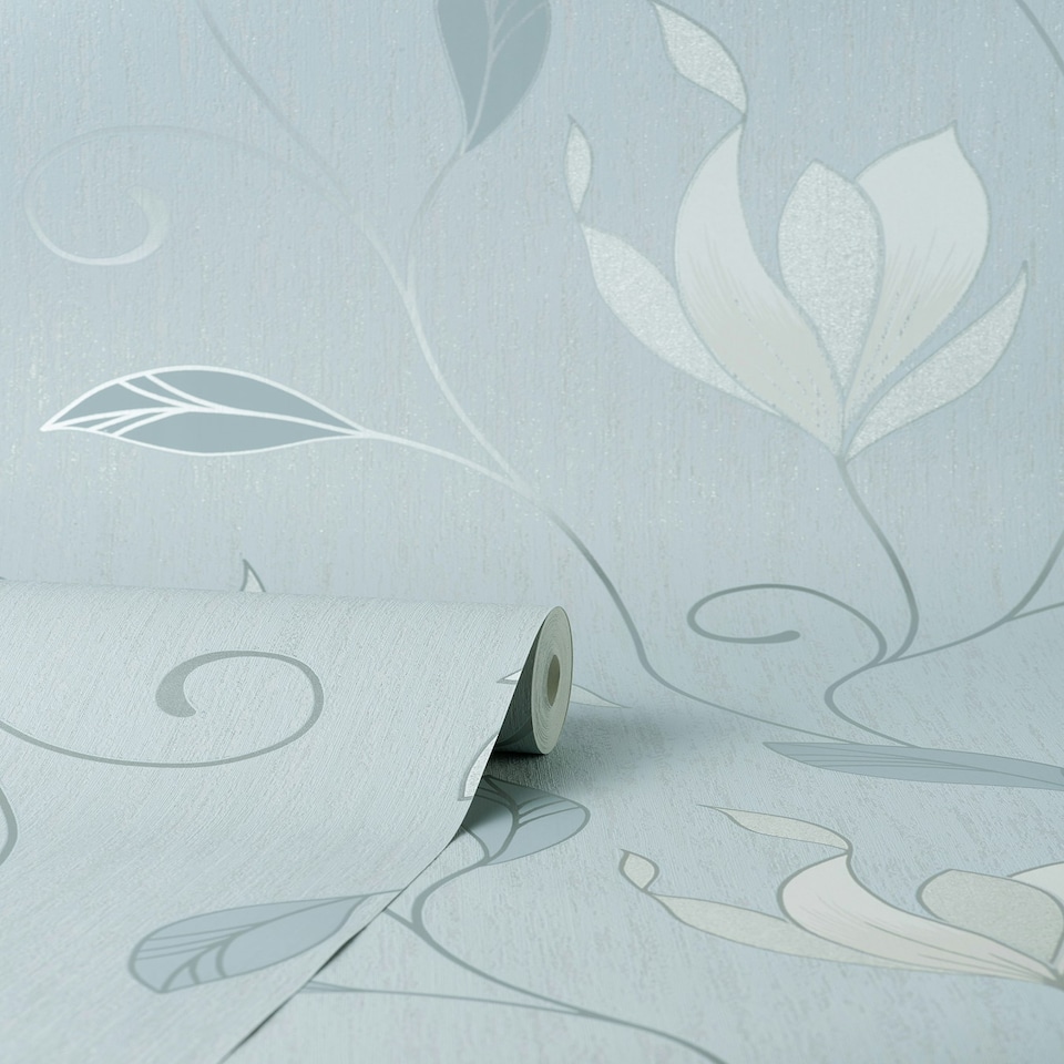 image 1 of Crown Synergy Floral Blue/Grey, M1740 Multi