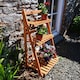 image 3 of Wooden Shelf Foldable Rack Flower Plant Pot Stand Storage Display Holder 3 Tier