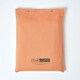 image 5 of Homescapes Burnt Orange Linen Flat Sheet, Double Orange | Double
