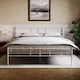 image 2 of Vida Designs Dorset 5ft King Size Bed Metal Frame, White, 150 x 200cm