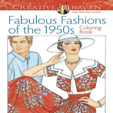 Fabulous Fashions Of The 1950s Colouring