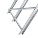 image 8 of DURHAND Portable Sawhorse Heavy Duty Steel Adjustable Work Support, Foldable Sawhorse Stand 100 kg Weight Capacity, Silver Tone