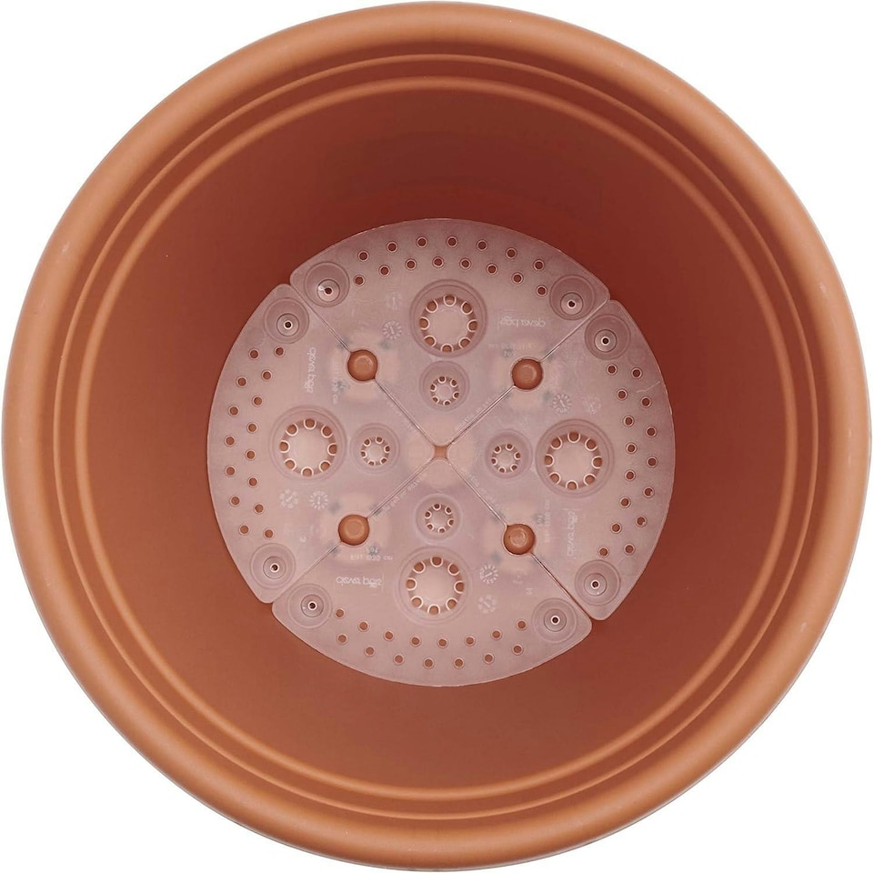 image 1 of Clever Pots Plant Pot Reservoir Reduces Water Waste 30Cm