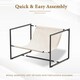 image 3 of Boucle Fabric Lounge Chair with Metal Frame Upholstered Accent chair Luca White