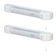 image 1 of Set of 2 Rise - White LED Bathroom Shaver Lights White | White