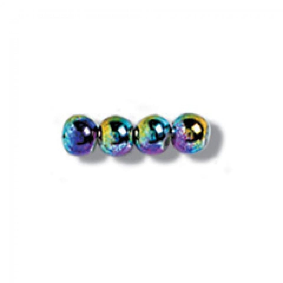 Trimits Rainbow Plated Beads for Embroidery & Jewellery Making - per value pack of 5