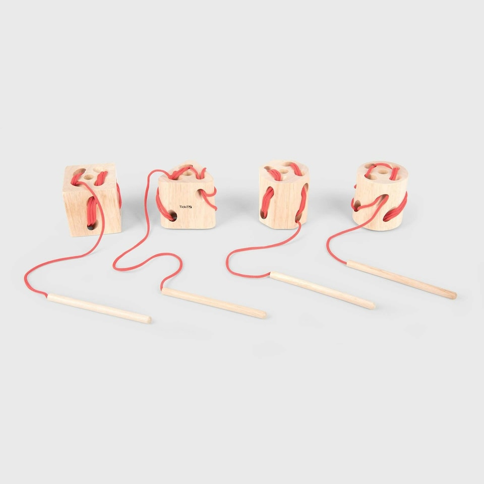image 1 of Wooden Lacing Shapes