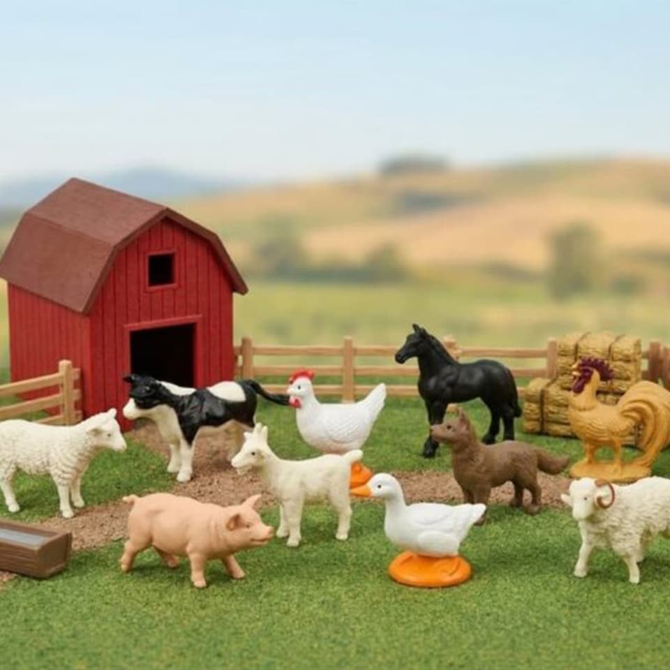 image 1 of Farm Animal Toy Blind Surprise Bags - Pack of 24