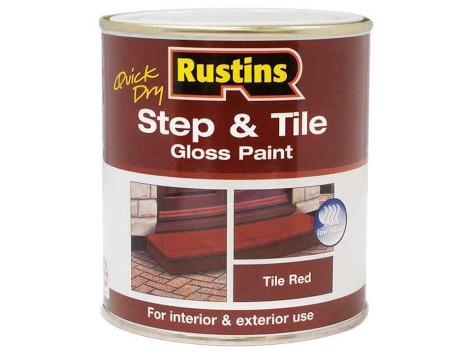 image 1 of Rustins Quick Dry Step & Tile Paint Gloss Red 2.5L - STRDW2500