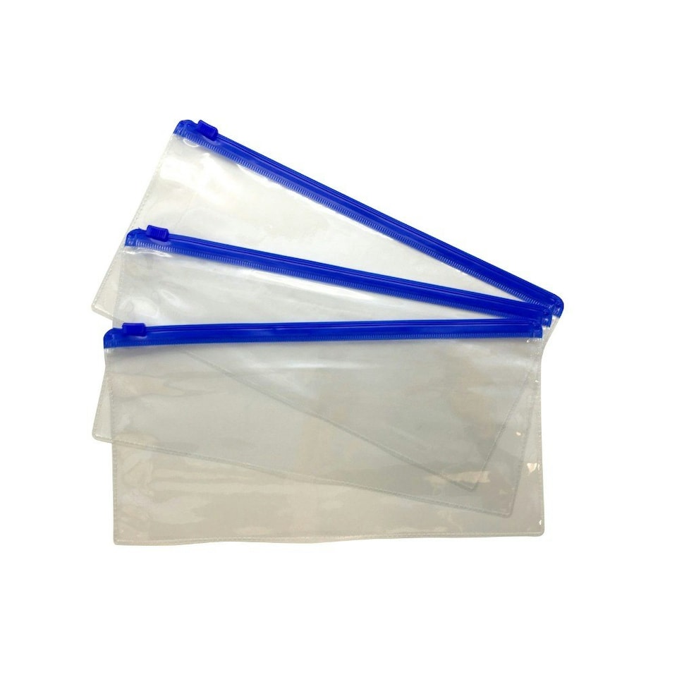 image 1 of Pack of 12 DL Blue Zip Zippy Bags